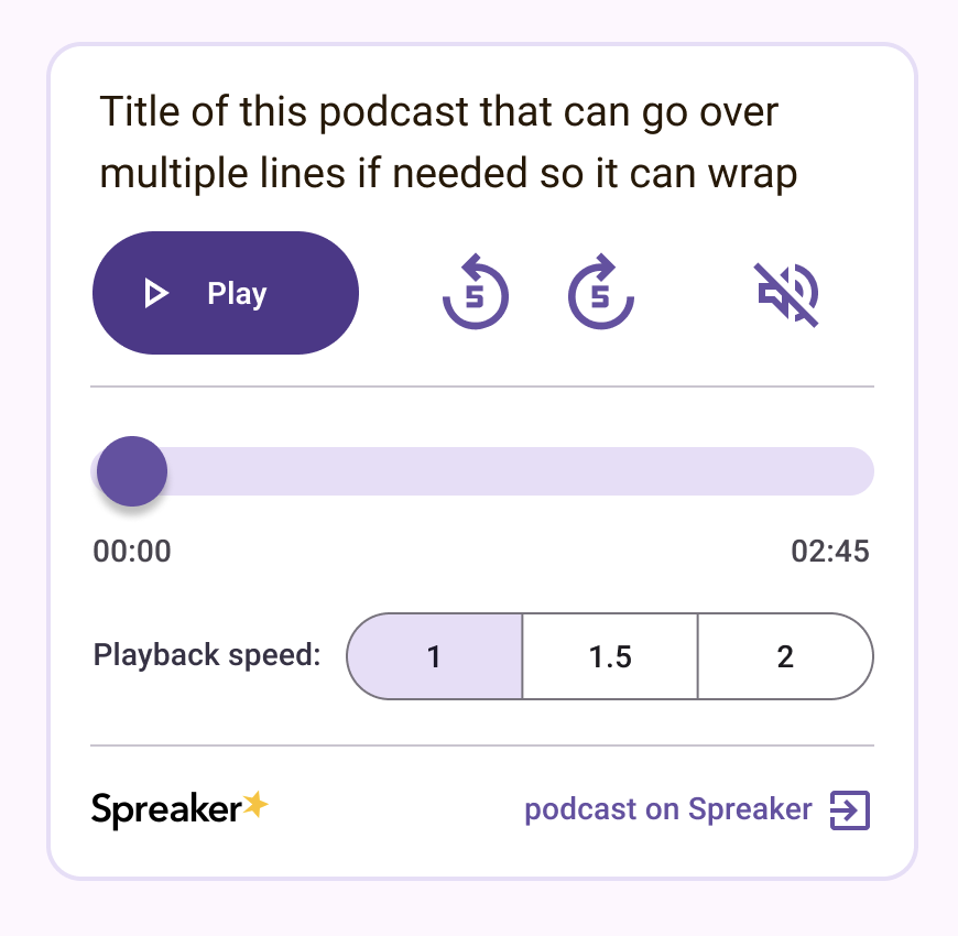 User-Friendly Podcast Player – Challenge