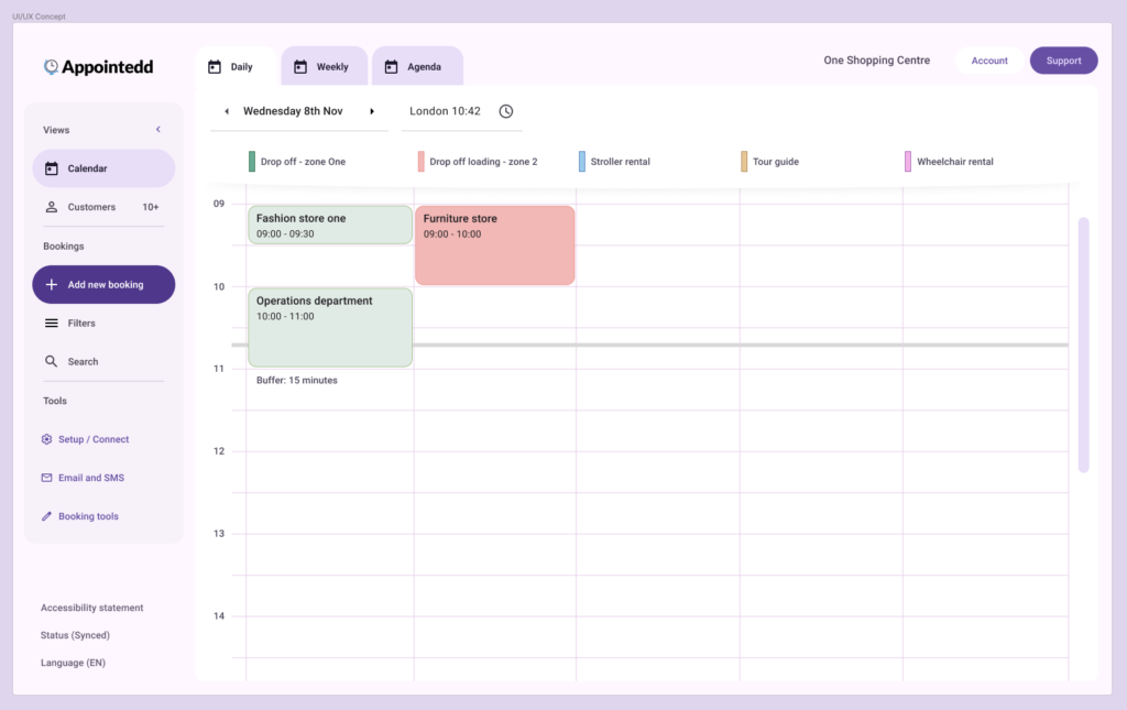 UX and UI dashboard visual concept